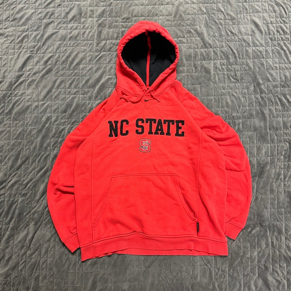 Vintage Y2K North‎ Carolina State Nike Center Swoosh College Embroidered Hoodie
